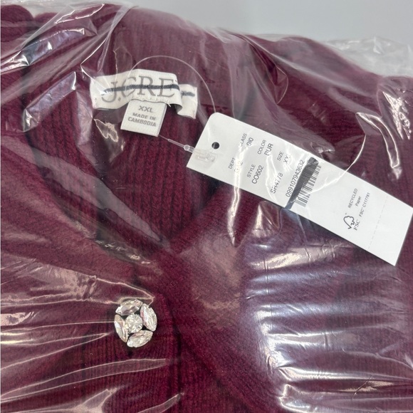 J.Crew Milano-stitch cinched-waist cardigan with embellished buttons - Picture 3 of 6